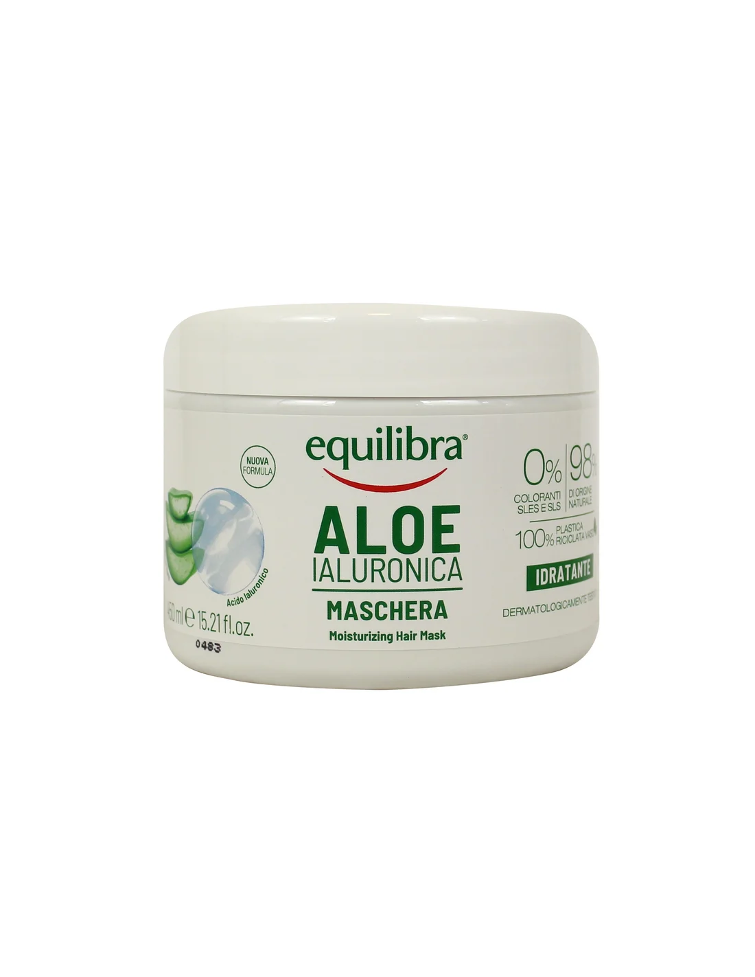 Equilibra Maschera Aloe Ialuronico Dermo 450ml