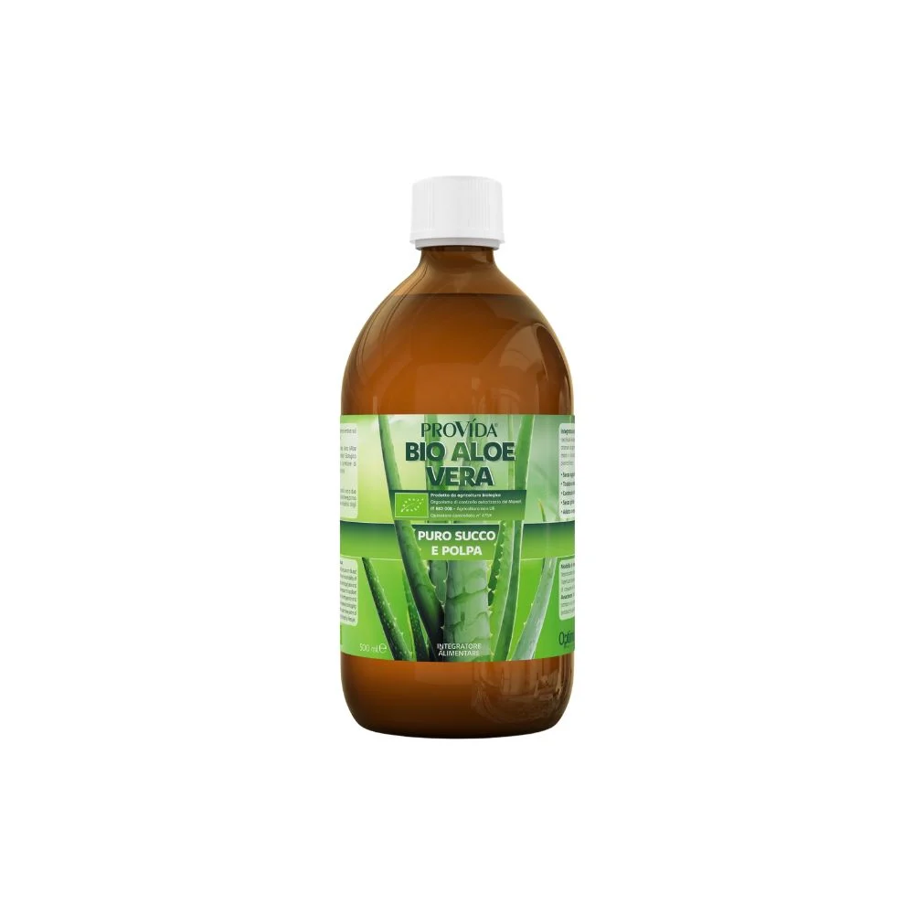 Optima naturals Provida Succo e Polpa di Aloe Vera Biologica, 500 ml