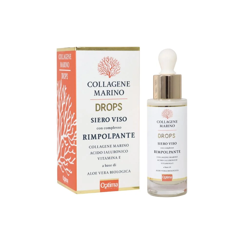 Optima naturals Collagene Marino Drops Siero Viso, 30 ml
