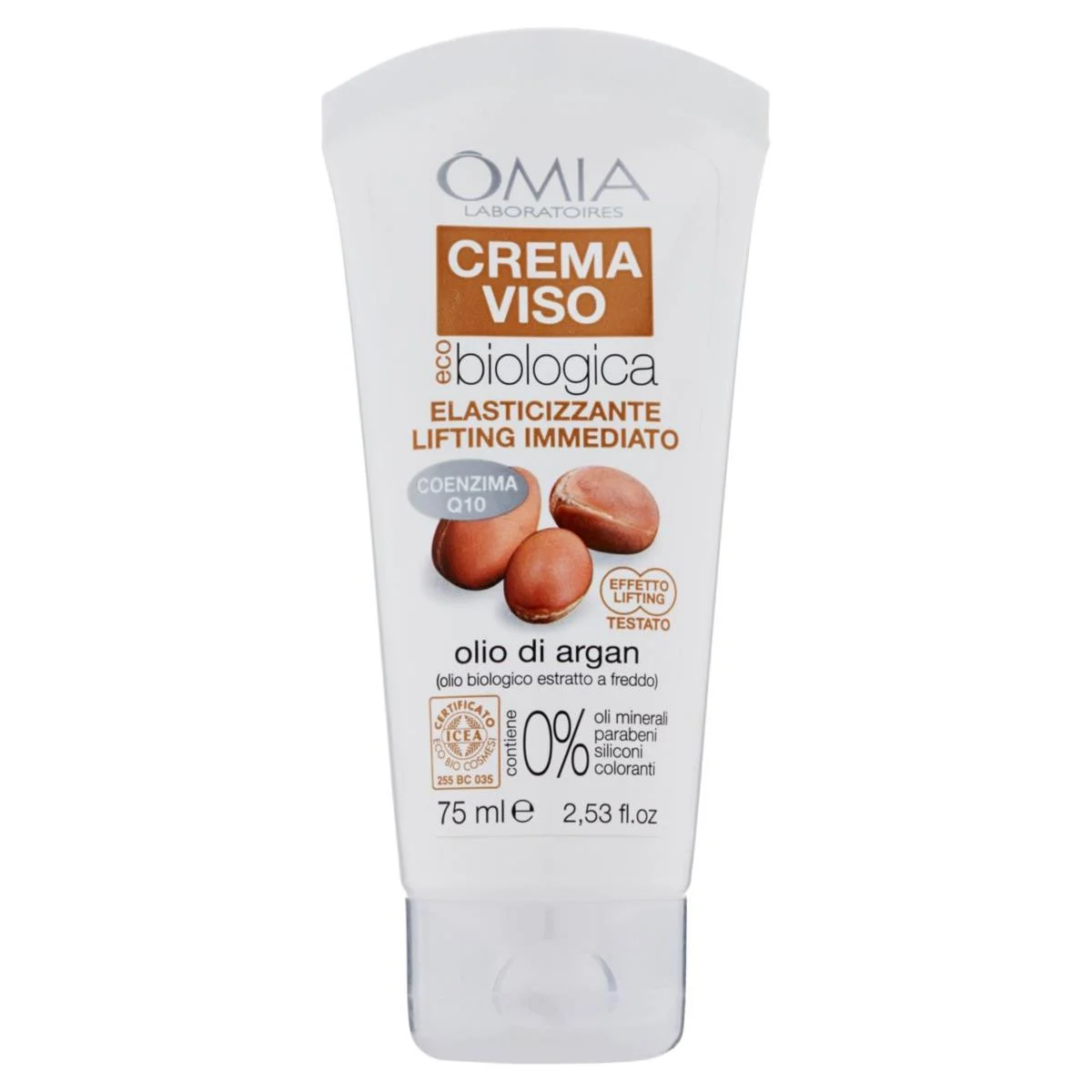 OMIA Crema Viso Elasticizzante – Lifting Immediato con Olio di Argan