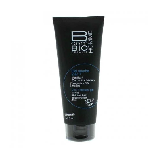 BcomBio Shower Gel Doccia Uomo 2 in 1 Tonico Corpo e Capelli 200 ml
