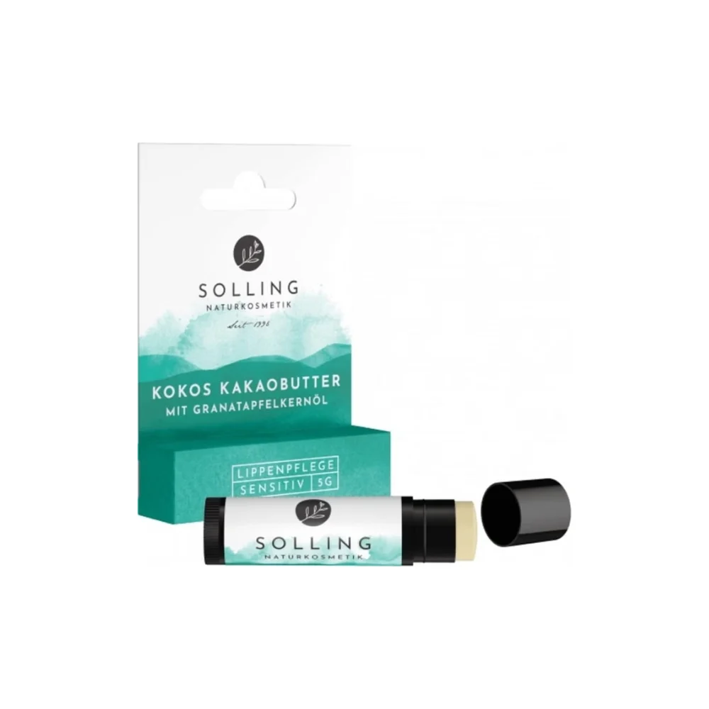 Solling naturkosmetik Balsamo Labbra al Burro di Cacao e Cocco, 5 g