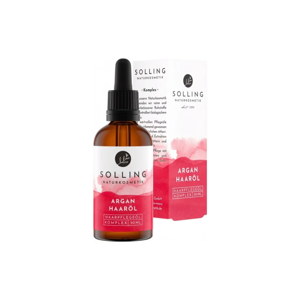 Solling naturkosmetik Olio per Capelli all'Argan, 50 ml