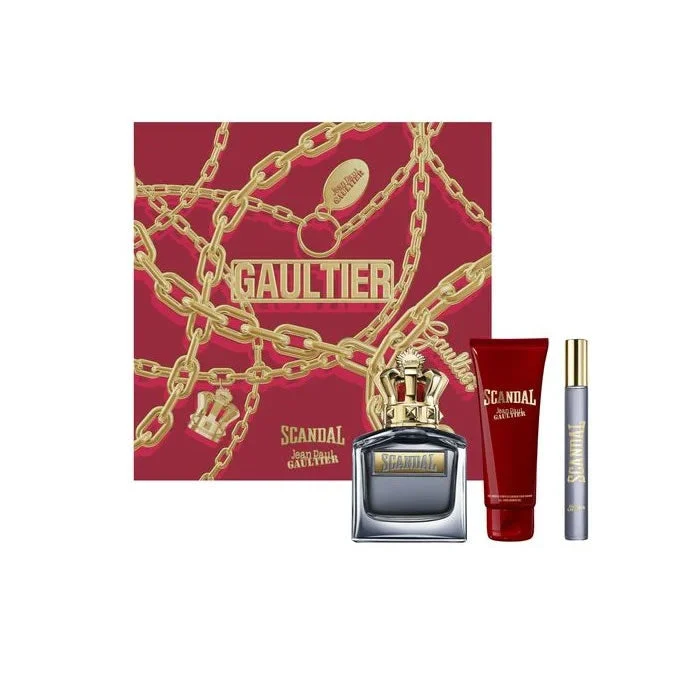 Jean Paul Gaultier Scandal per lui Eau de Toilette Spray 100ml Set 3 Pezzi