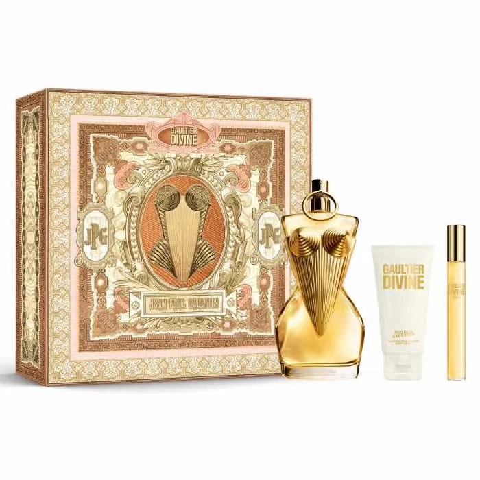 Jean Paul Gaultier Divine Eau De Perfume Spray, set da 100 ml, 3 pezzi