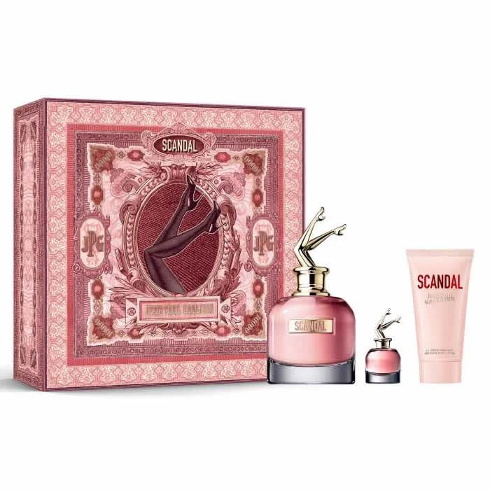Jean Paul Gaultier Scandal Eau De Perfume Spray 80ml Set 3 Pezzi