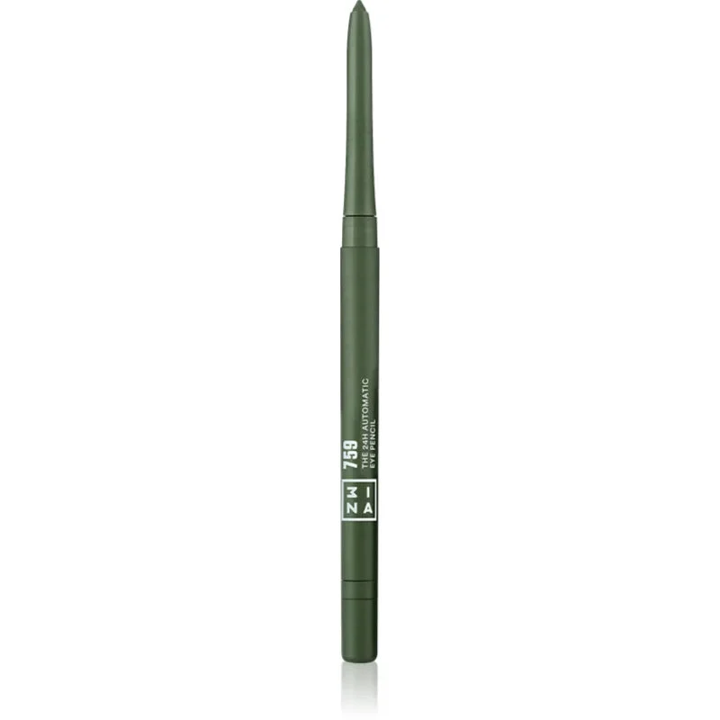 3INA Matita Occhi Automatica 24H matita occhi lunga durata colore 759 - Verde oliva 0,35 g