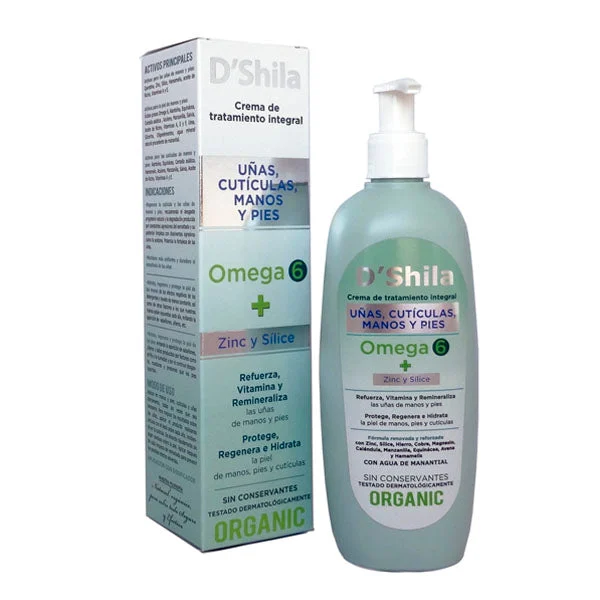 Shila Crema Mani, Unghie, Cuticole e Piedi, Omega 6 250 ml