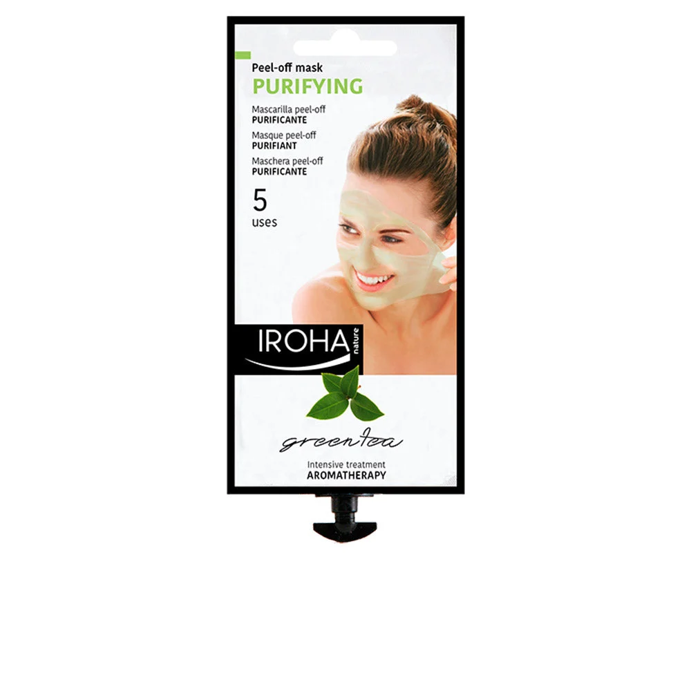 Tè verde peel off purificante Iroha Nature 5 usi