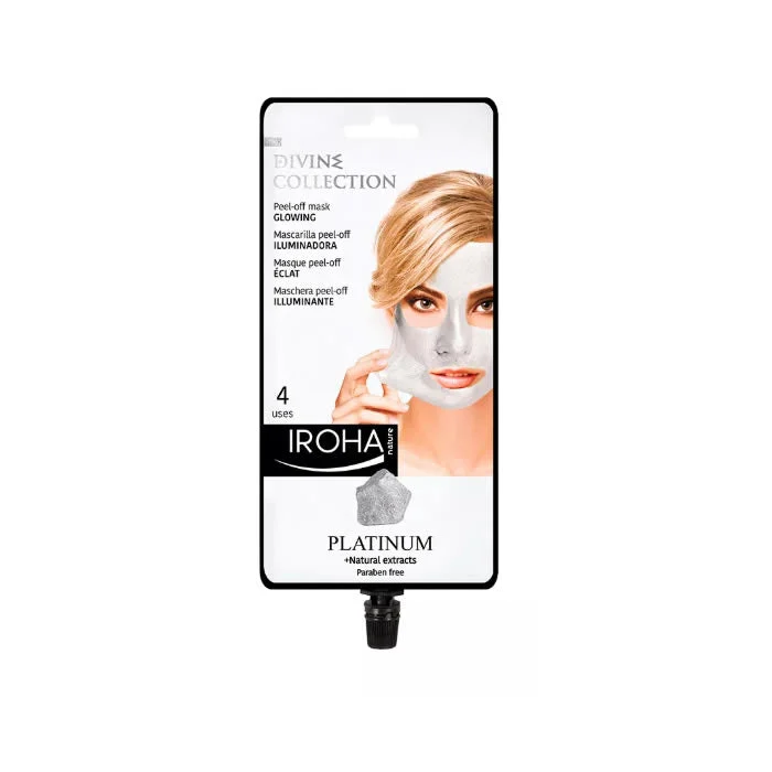 Maschera peel off Iroha Nature Platinum Glowing 4 Usi