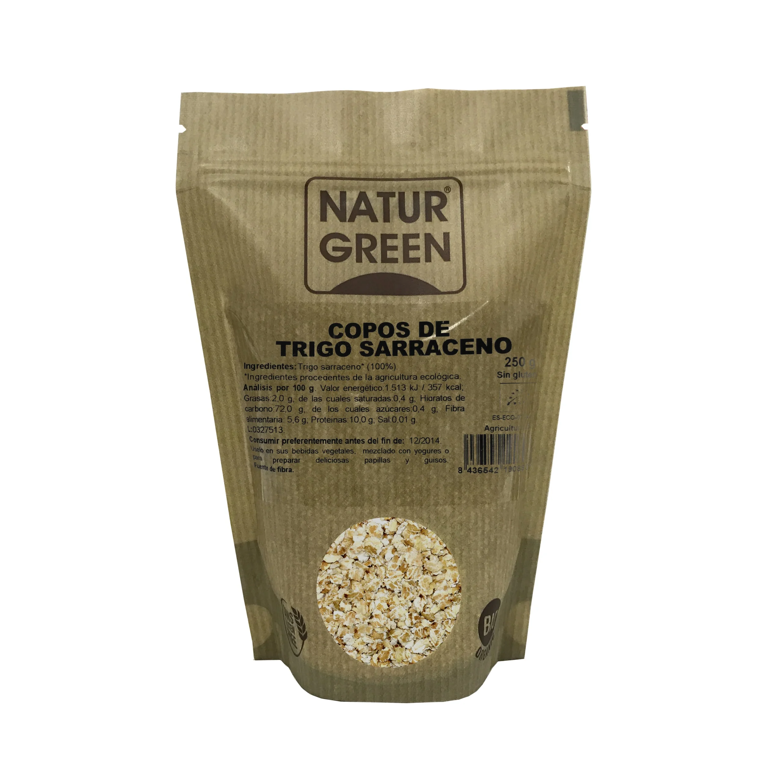 Naturgreen Fiocchi Di Grano Saraceno Bio 250g Senza Glutine
