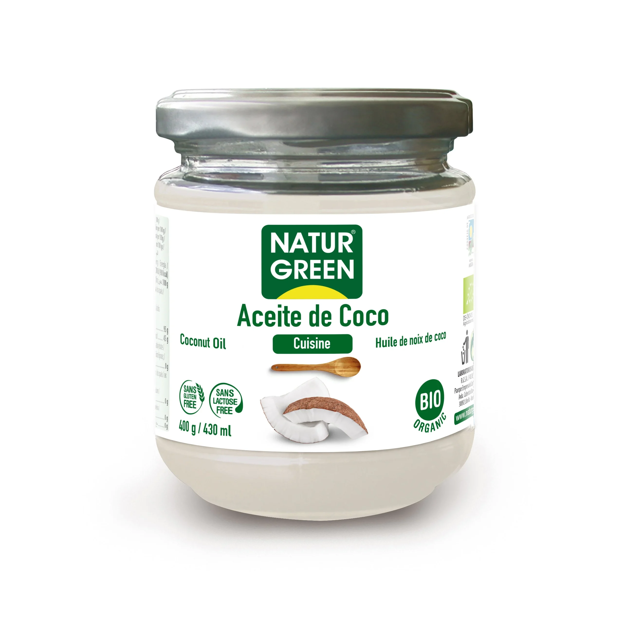 Naturgreen Olio Di Cocco Morbido Vasetto 400gr