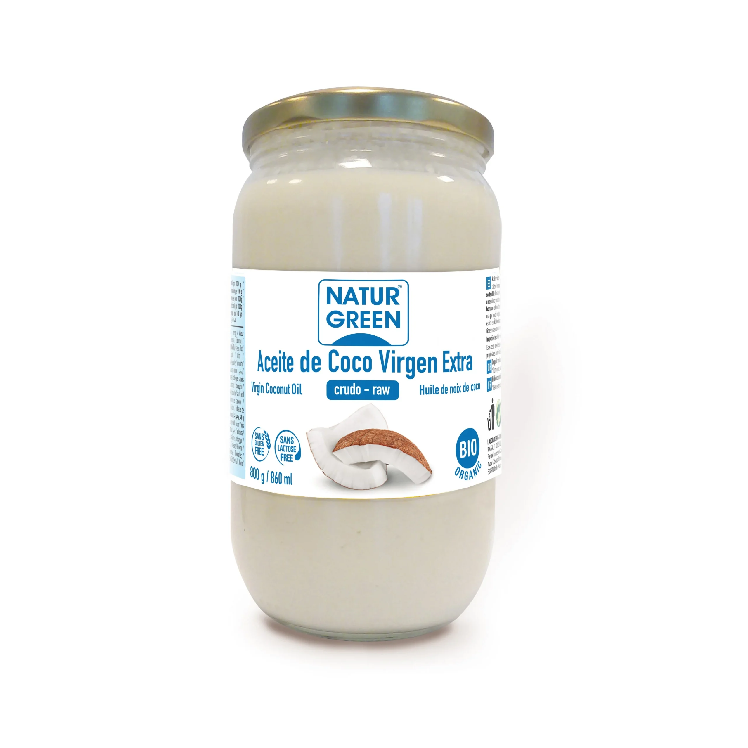 Naturgreen Olio di Cocco 800 grammi