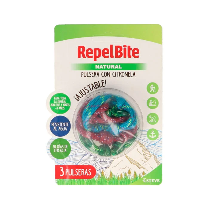 REPEL BITE Bracciale Antizanzare in Corda Naturale