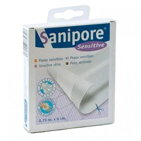 Medicazione adesiva per bende Sanipore 75 cm x 8 cm 1 unità