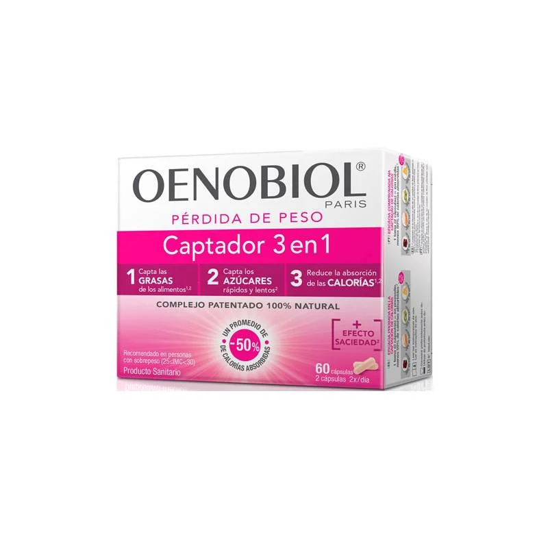 Oenobiol Perdita di peso 3 In 1 Fat Binder 60 Compresse