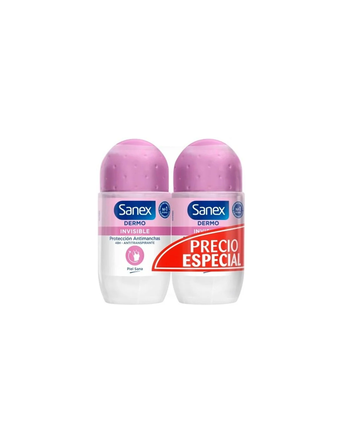 Deodorante Sanex Invisibile Roll Duplo