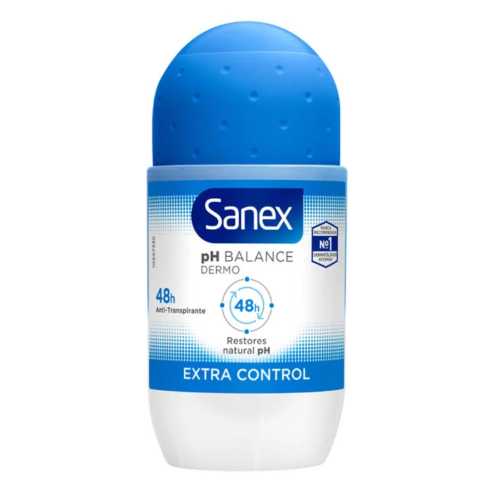 Deodorante roll-on Sanex Ph Balance Dermo Extra Control da 50 ml