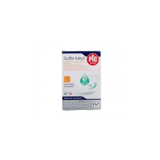 PiC Soffix Med con medicazione adesiva battericida post-operatoria 5x7 5 pz