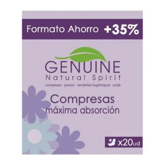 Genuine Compresas Día 20uds