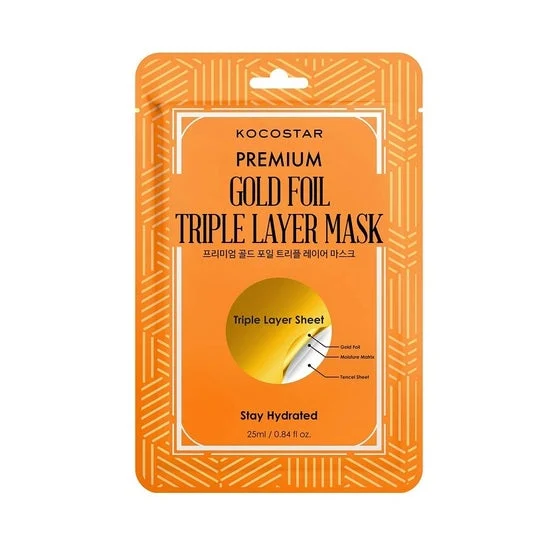 Kocostar Premium Gold Foil Triple Layer Mask 25ml