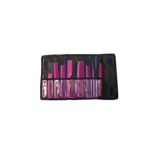 Eurostil Professional Case 9 colori di pettini con chiusura 1ud