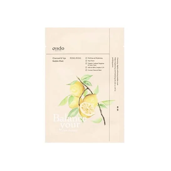 Ondo Beauty Charcoal & Yuja Bubble Mask