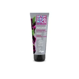 Natura Siberica Scrub esfoliante e maschera nera 2 in 1 Bio 75ml