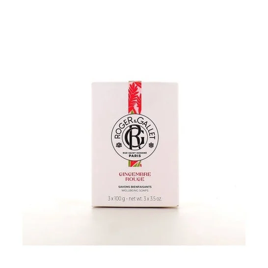 Roger & Gallet Sapone Benefico Zenzero Rosso 3x100g