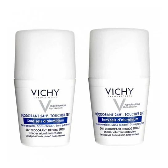 Vichy Dodorante Senza Sali Alluminio Rollon 50ml set da 2