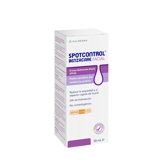 Benzacare Spotcontrol Facial Moisturising Cream Spf30 50ml