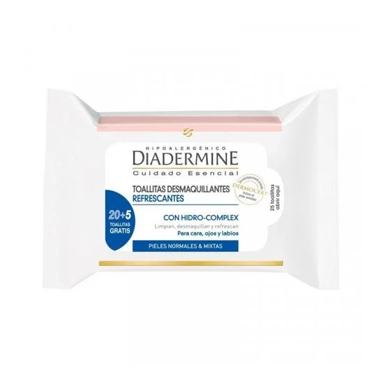 Diadermine Salviette struccanti rinfrescanti 25pz