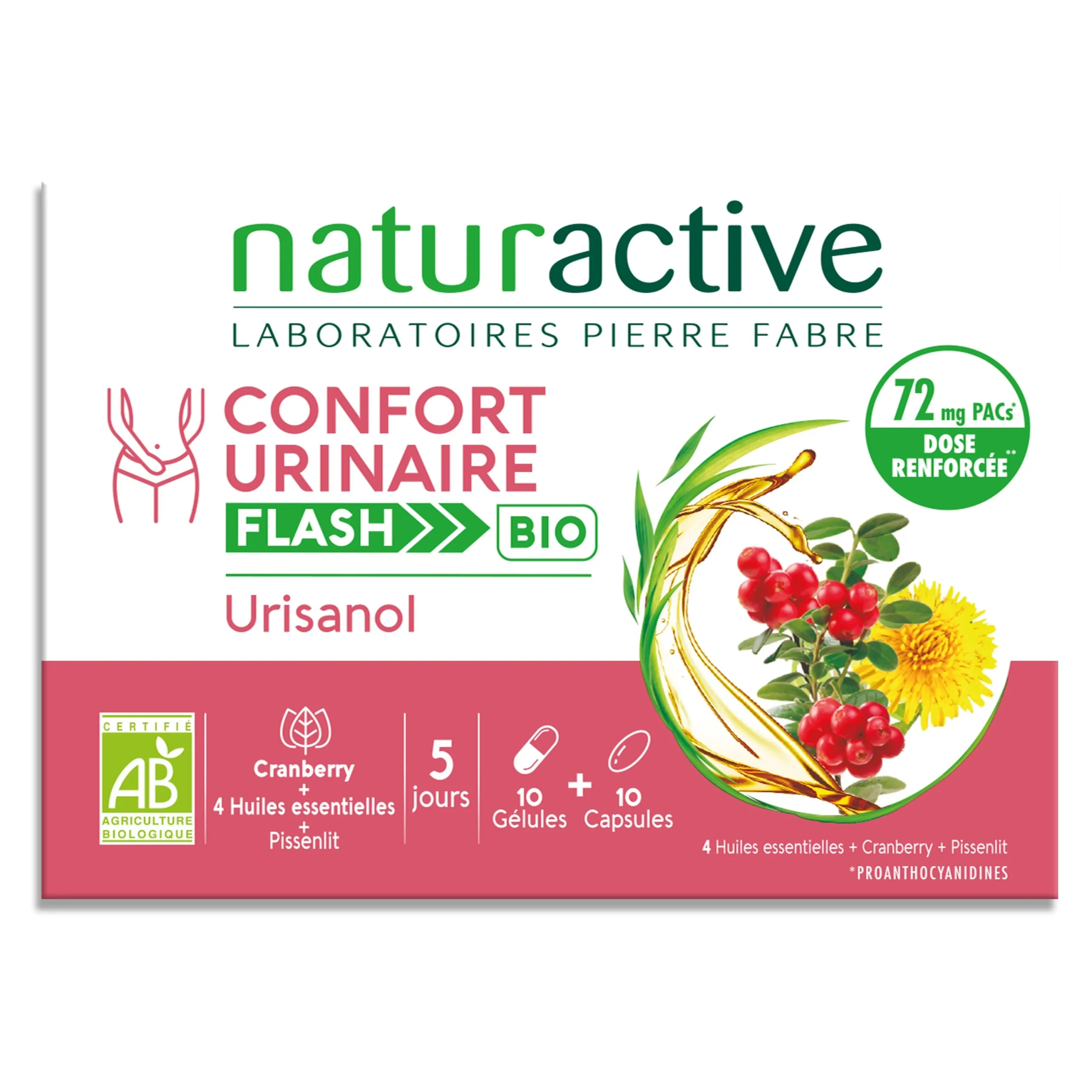 Naturactive Urisanol Flash Bio Comfort urinario 10 Capsule + 10 Capsule