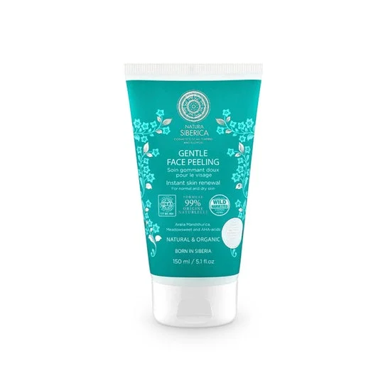 Natura Siberica Peeling facial suave para piel normal o seca renovaci¢n instant nea de la piel 150 ml
