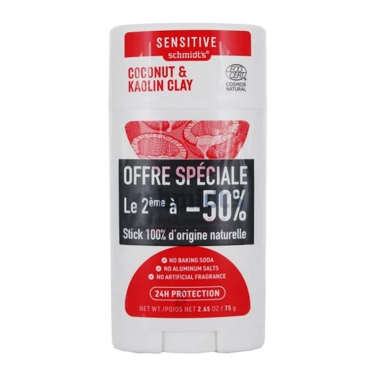 Schmidt's Set Sensitive Deodorant Coconut & Kaolin Clay 2x75g