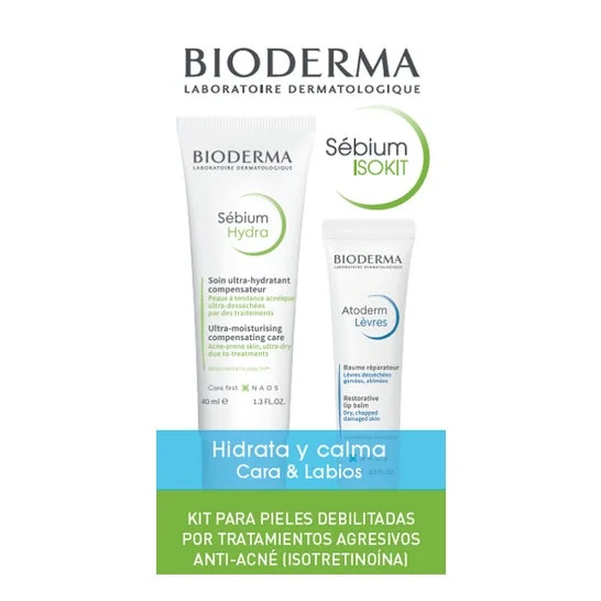 Bioderma Sebium ISOKIT crema viso 40ml + b balsamo labbra 15ml