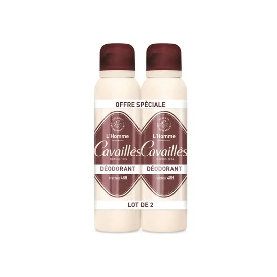 Roge Cavailles Déodorant Dermato 48H Homme Spray 2x150ml