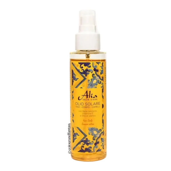 ALIA SKIN CARE Olio Solare Spray Viso, Corpo e Capelli