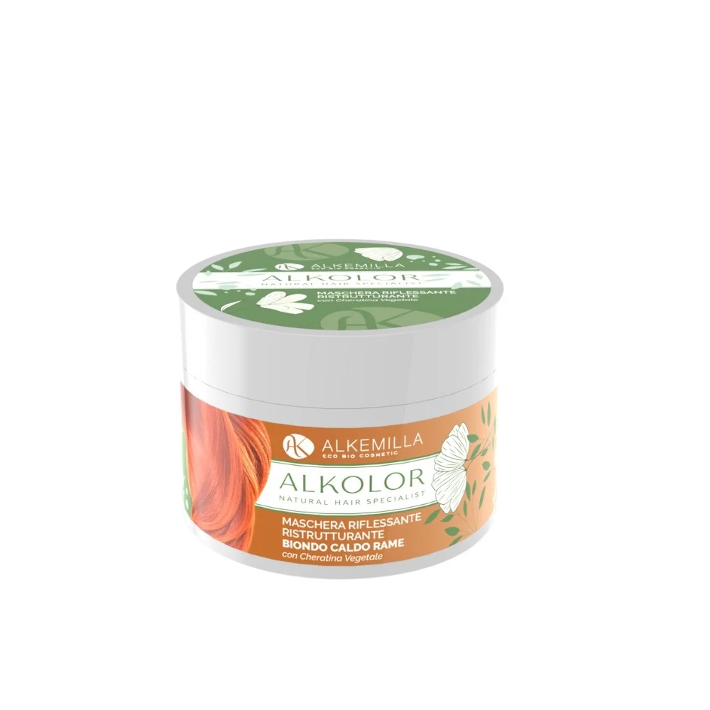 ALKEMILLA Maschera Riflessante Ristrutturante – Biondo Caldo Rame
