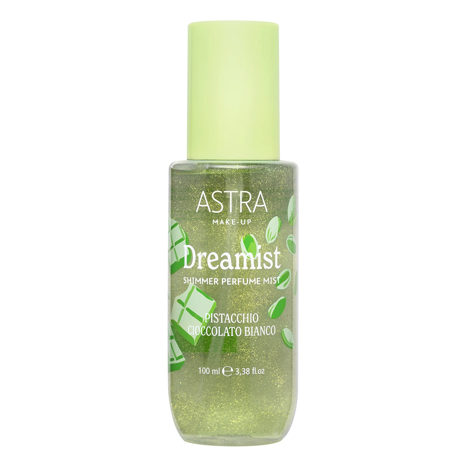 ASTRA MAKE-UP Dreamist – Shimmer Parfume Mist 02 Pistacchio e Cioccolato Bianco