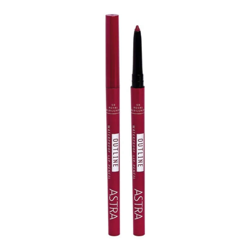 ASTRA MAKE-UP Outline Waterproof Lip Pencil 08 Royal Burgundy
