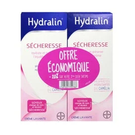 Hydralin Dryness Dryness Cleansing Cream Speciale Siccità 2 bottiglie da 200 ml