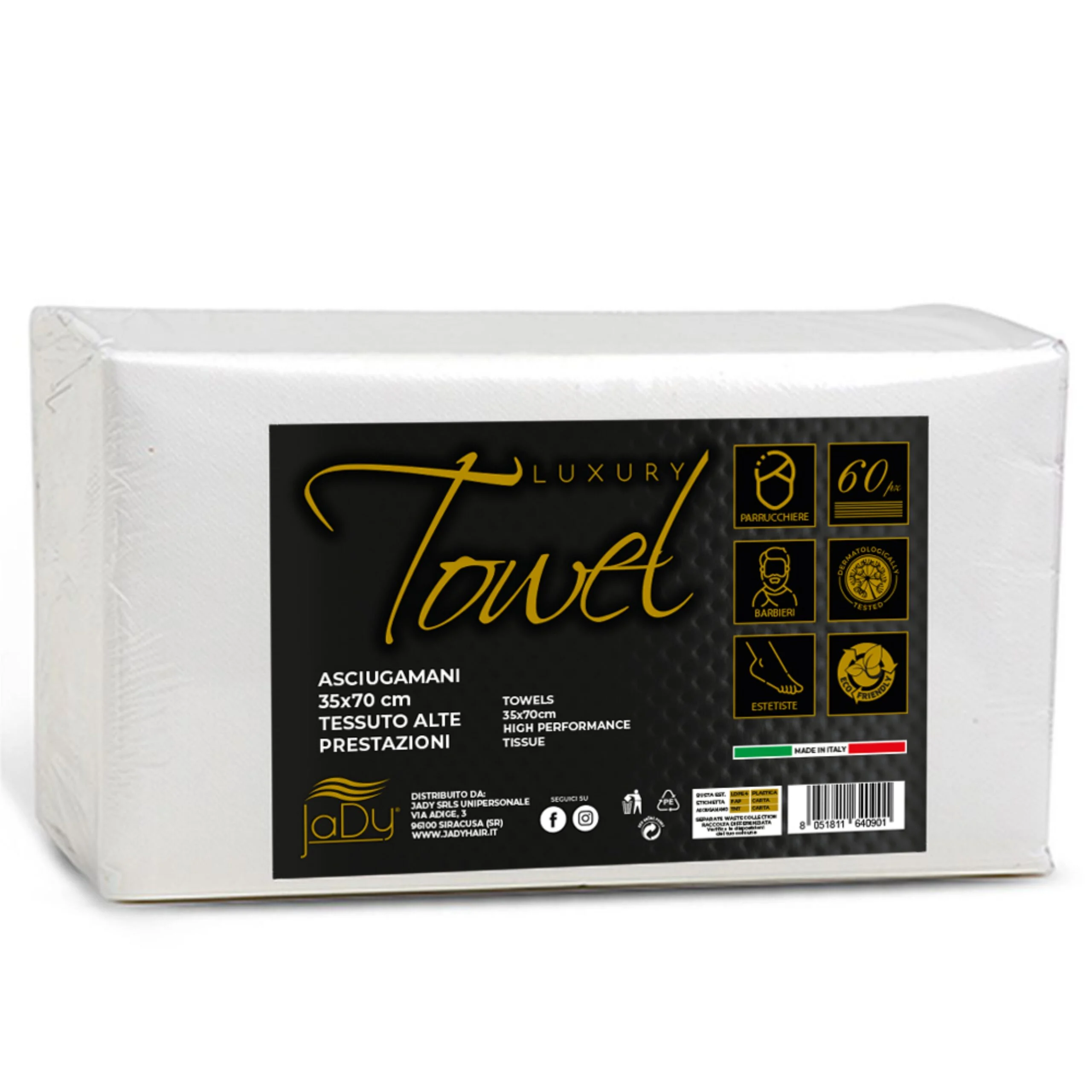 JADY LUXURY TOWEL ASCIUGAMANI 60PZ 35X70 MADE IN ITALY