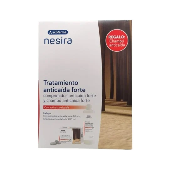 Acofarma Nesira Pack anti-caduta fortificante 60 compresse + shampoo 400ml