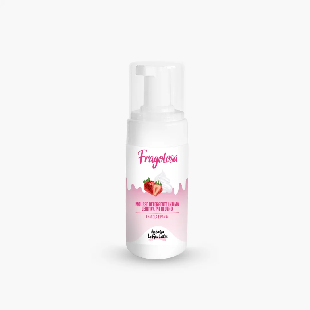 BIO BOUTIQUE LA ROSA CANINA Fragolosa – Mousse Detergente Intima Lenitiva pH Neutro