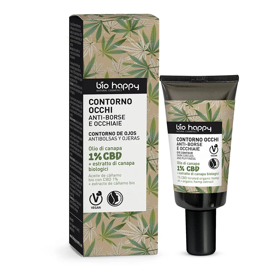BIO HAPPY Canapa – Crema Contorno Occhi Anti Borse e Occhiaie