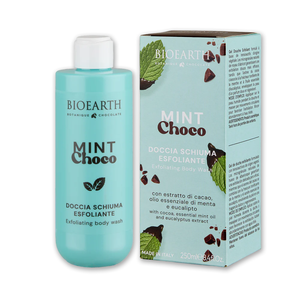 BIOEARTH Mint Choco – Doccia Schiuma Esfoliante