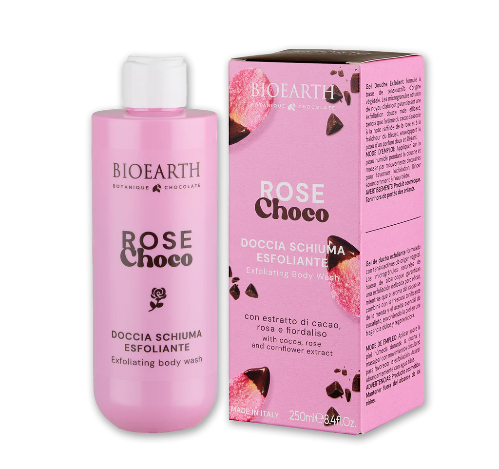 BIOEARTH Rose Choco – Doccia Schiuma Esfoliante
