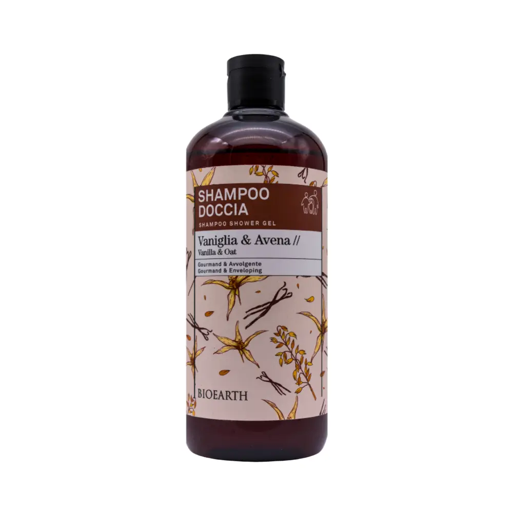 BIOEARTH Shampoo Doccia Vaniglia e Avena 500 ml