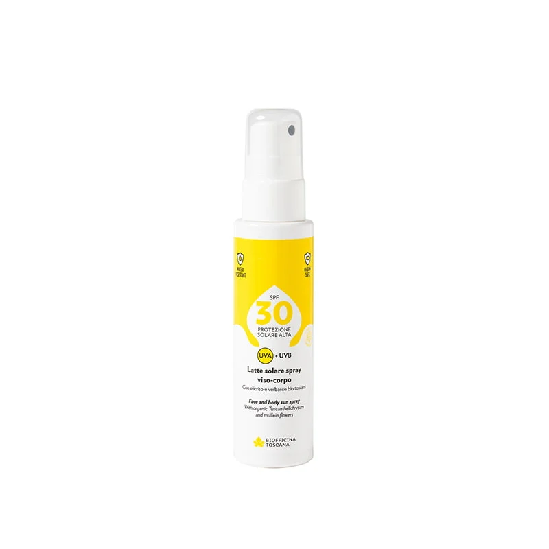 BIOFFICINA TOSCANA Latte Solare Spray Viso e Corpo SPF 30